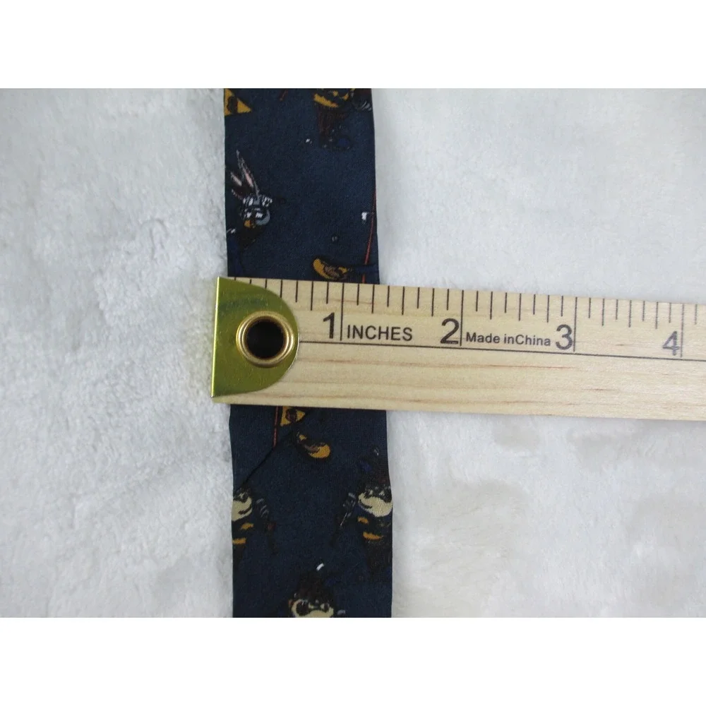 VINTAGE Looney Tunes Neck Tie Mens Blue Bugs Bunny Taz‎ Golf Golfing Casual